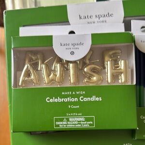 Kate Spade Gold Celebration Candles
